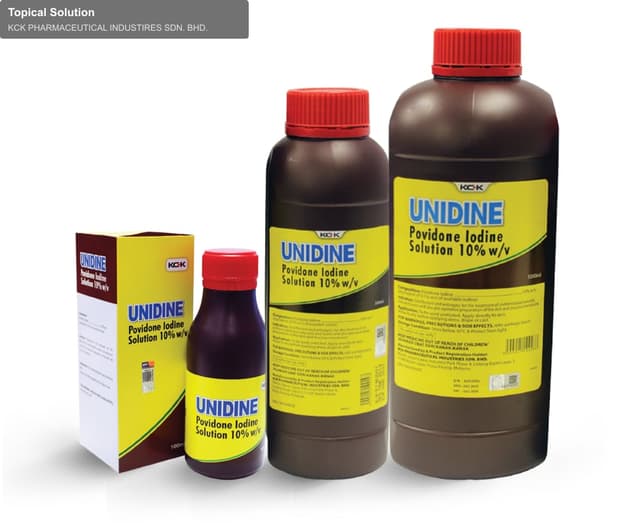 KCK PHARMACEUTICAL INDUSTIRES SDN. BHD. sell "Topical Solution"