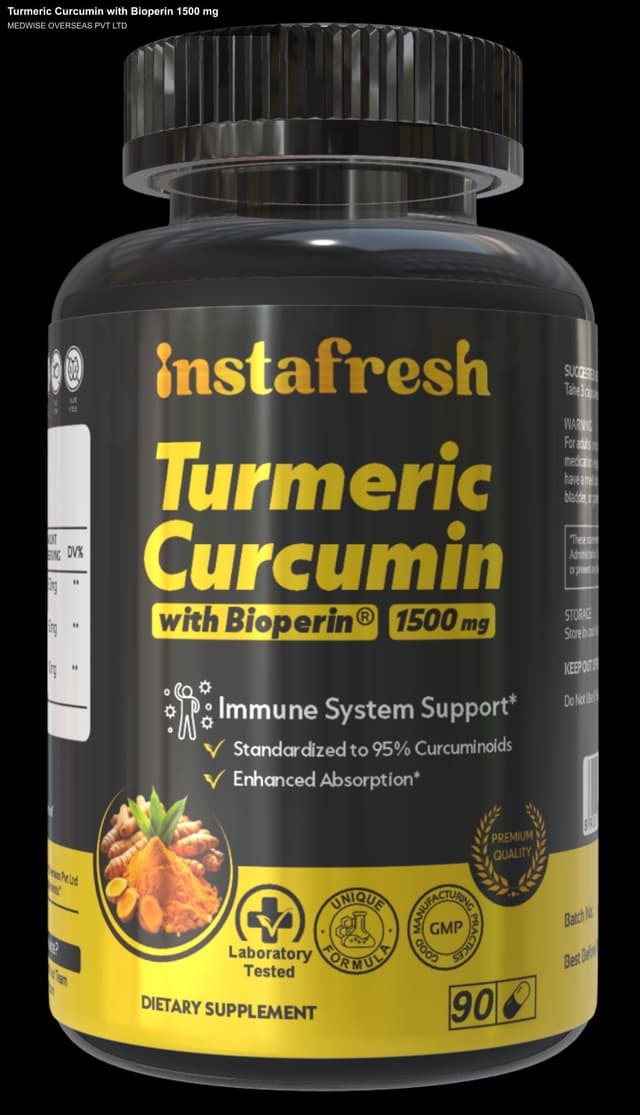MEDWISE OVERSEAS PVT LTD sell "Turmeric Curcumin with Bioperin 1500 mg"
