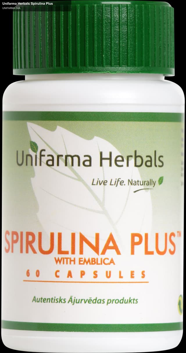 UNIFARMA SIA sell "Unifarma Herbals Spirulina Plus"