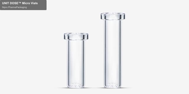Nipro Pharmapackaging sell "UNIT DOSE™ Micro Vials"
