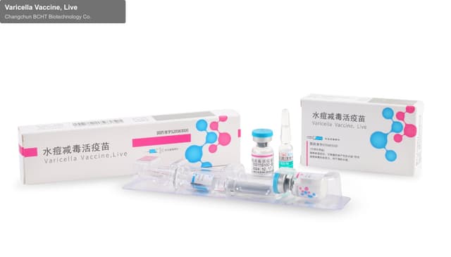 Changchun BCHT Biotechnology Co. sell "Varicella Vaccine, Live"