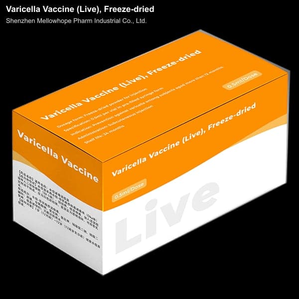 Shenzhen Mellowhope Pharm Industrial Co., Ltd. sell "Varicella Vaccine (Live), Freeze-dried"
