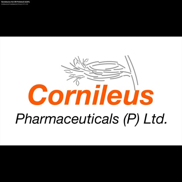 CORNILEUS PHARMACEUTICALS PVT LTD sell "Venlafaxine Hcl SR Pellets33 &35%"