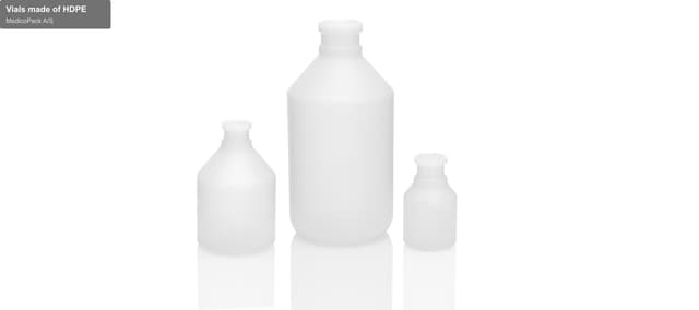 MedicoPack A/S sell "Vials made of HDPE"