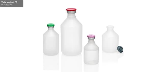 MedicoPack A/S sell "Vials made of PP"