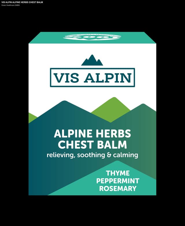 Green Healthcare GMBH sell "VIS ALPIN ALPINE HERBS CHEST BALM"