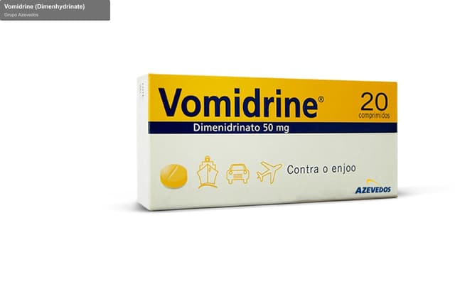 Grupo Azevedos sell "Vomidrine (Dimenhydrinate)"