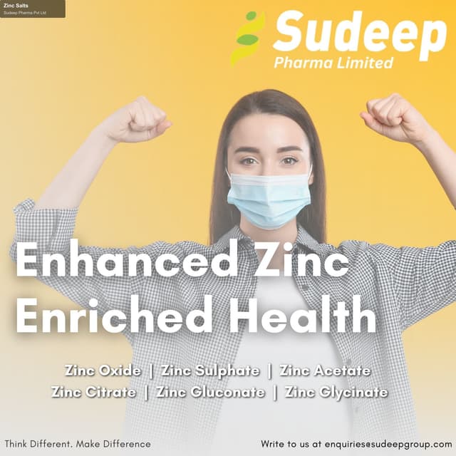Sudeep Pharma Pvt Ltd sell "Zinc Salts"