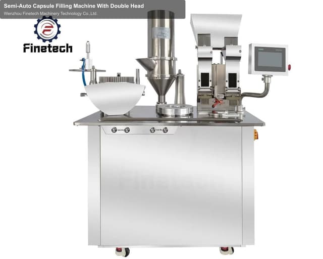 Semi-Auto Capsule Filling Machine With Double Head
