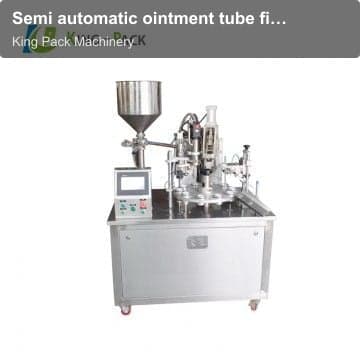 Semi automatic ointment tube filling sealing machine