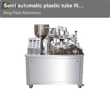 Semi automatic plastic tube filling and sealing machine