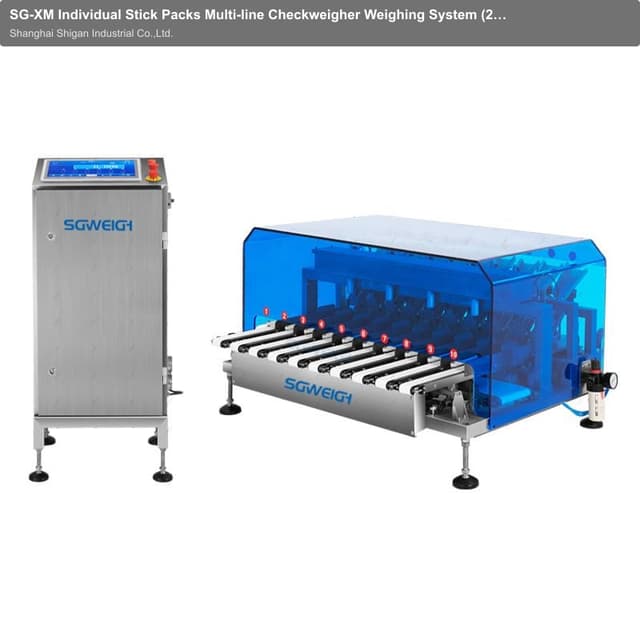 SG-XM Individual Stick Packs Multi-line Checkweigher Weighing System (2-12 lane)