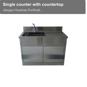 Single counter with countertop