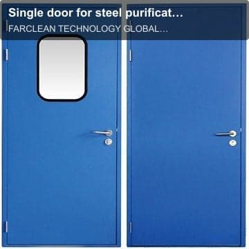 Single door for steel purification