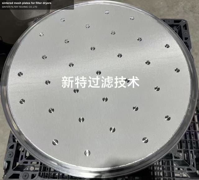 sintered mesh plates for filter dryers