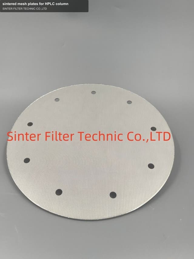 sintered mesh plates for HPLC column