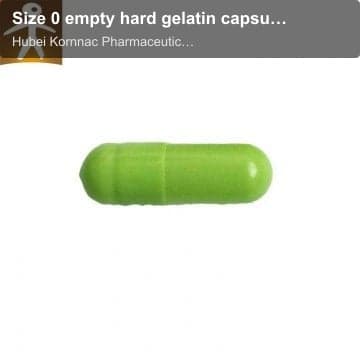 Size 0 empty hard gelatin capsules