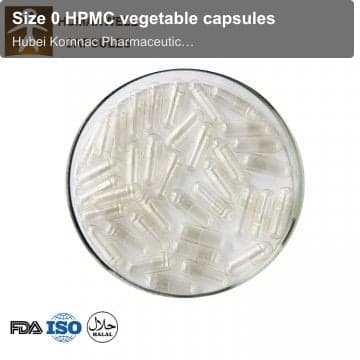 Size 0 HPMC vegetable capsules
