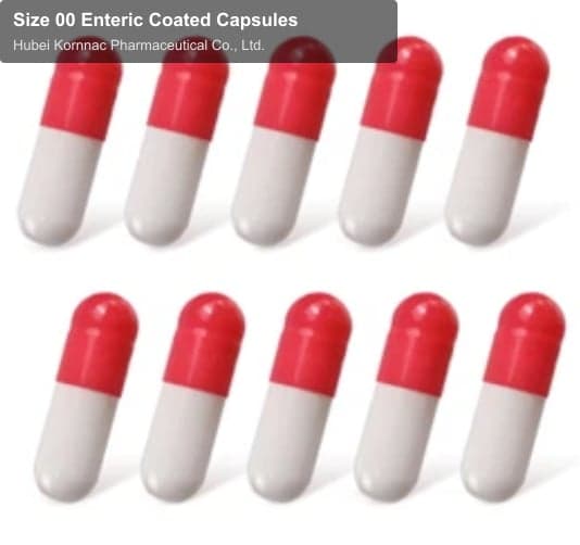 Size 00 Enteric Coated Capsules