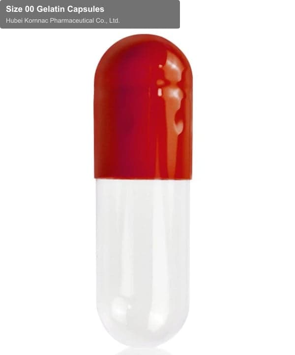 Size 00 Gelatin Capsules