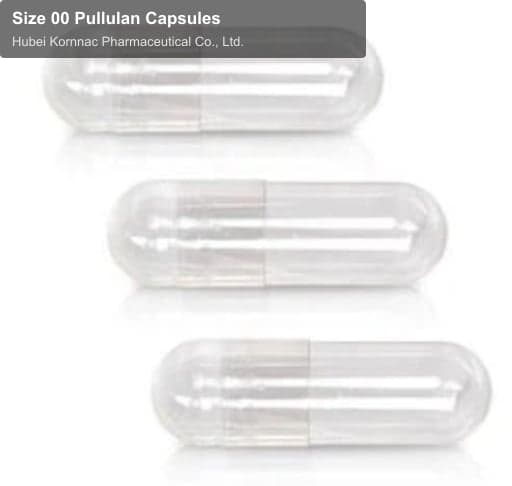 Size 00 Pullulan Capsules