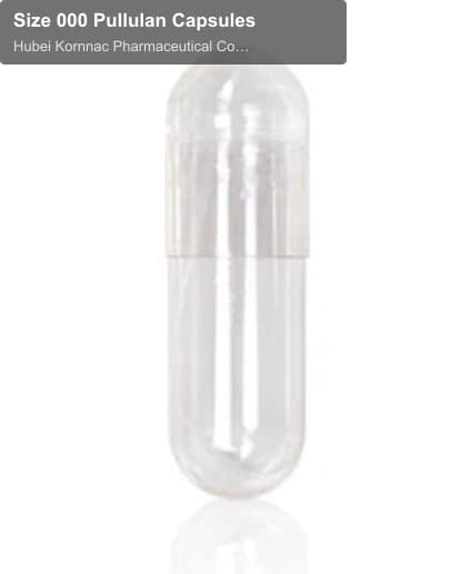 Size 000 Pullulan Capsules