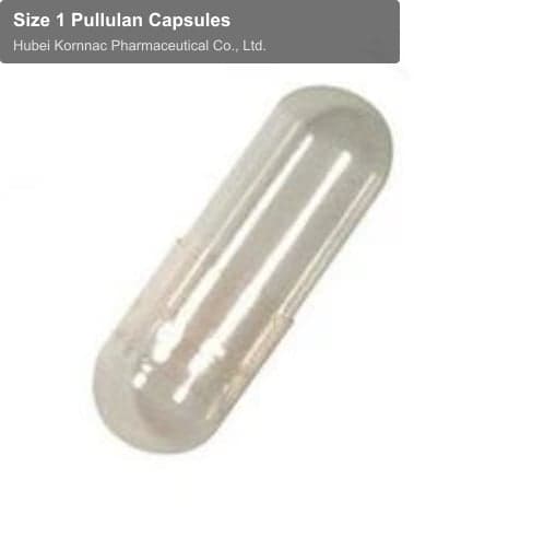 Size 1 Pullulan Capsules