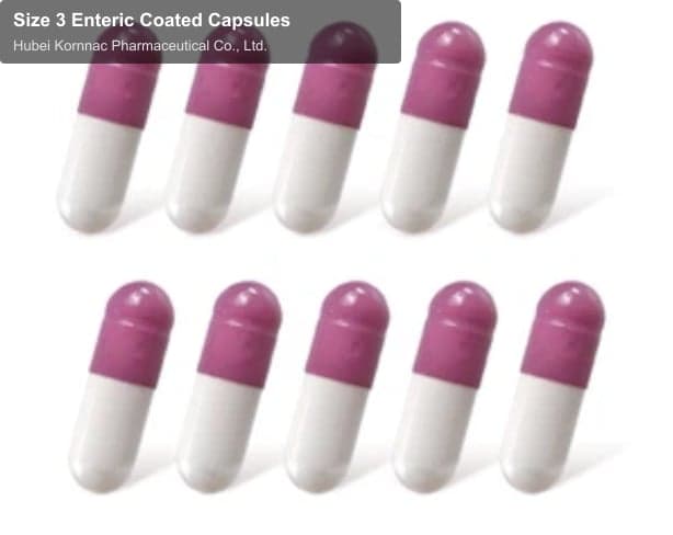 Size 3 Enteric Coated Capsules