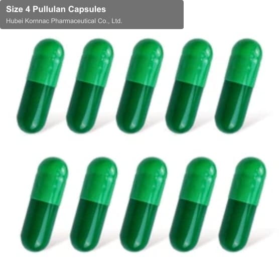 Size 4 Pullulan Capsules