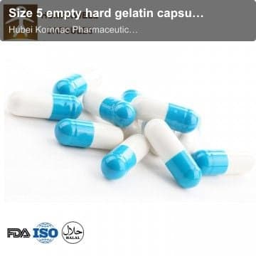 Size 5 empty hard gelatin capsules