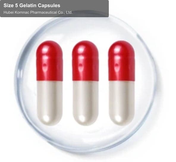 Size 5 Gelatin Capsules