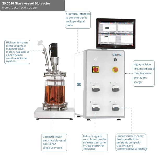 SKC310 Glass vessel Bioreactor