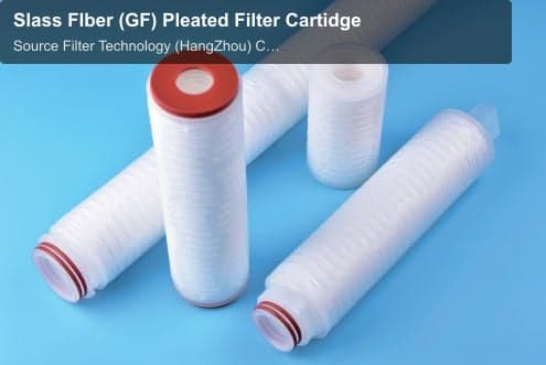 Slass Flber (GF) Pleated Filter Cartidge
