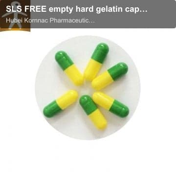 SLS FREE empty hard gelatin capsules