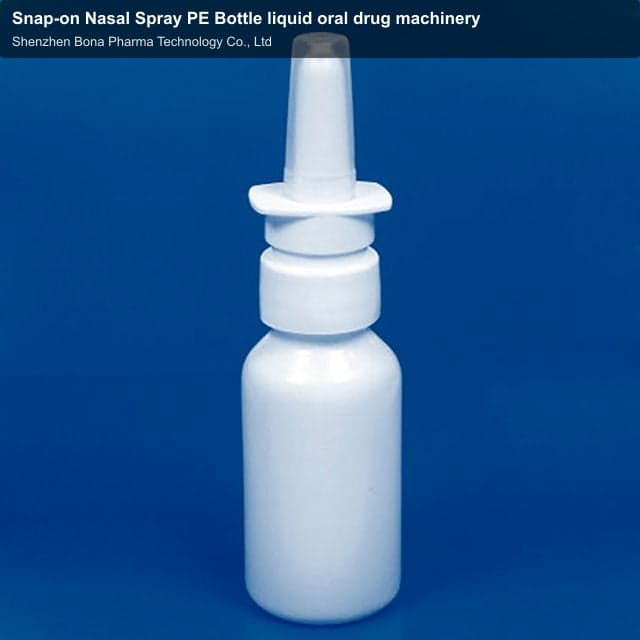 Snap-on Nasal Spray PE Bottle liquid oral drug machinery