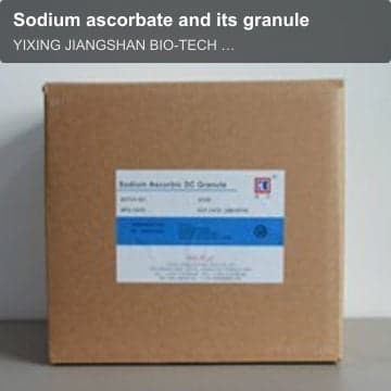 Sodium ascorbate and its granule