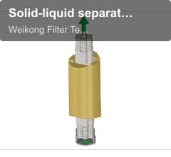 Solid-liquid separation filter heart