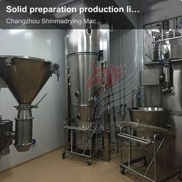 Solid preparation production line