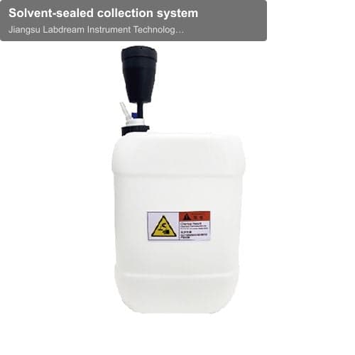 Solvent-sealed collection system