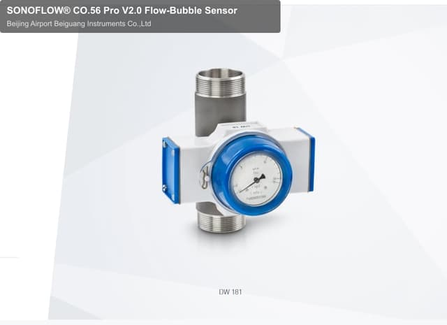SONOFLOW® CO.56 Pro V2.0 Flow-Bubble Sensor