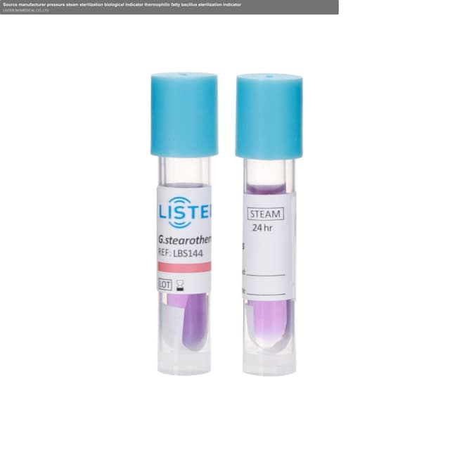 Source manufacturer pressure steam sterilization biological indicator thermophilic fatty bacillus sterilization indicator