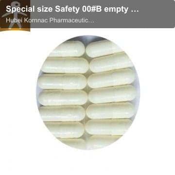 Special size Safety 00#B empty hard gelatin capsules