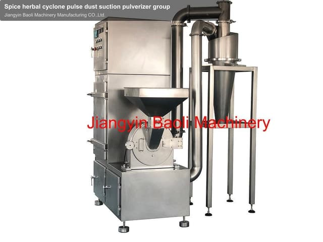Spice herbal cyclone pulse dust suction pulverizer group