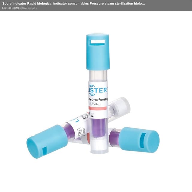 Spore indicator Rapid biological indicator consumables Pressure steam sterilization biological indicator 20 minutes