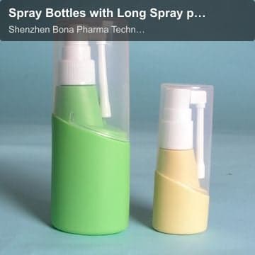 Spray Bottles with Long Spray pumps