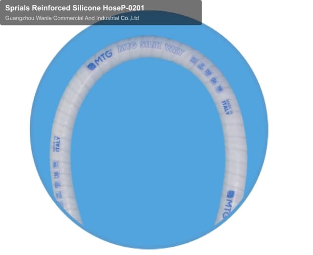 Sprials Reinforced Silicone HoseP-0201