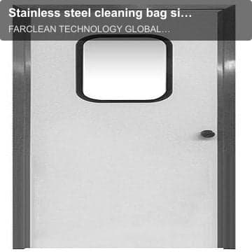 Stainless steel cleaning bag side door