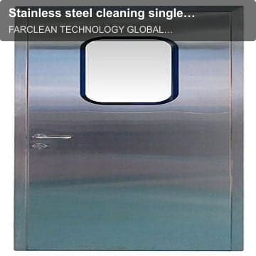 Stainless steel cleaning single door