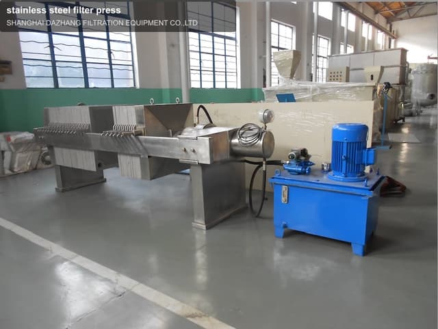 stainless steel filter press