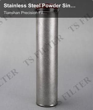 Stainless Steel Powder Sintered Filter Cartridge